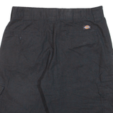 DICKIES Mens Workwear Shorts Black L W32