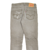 LEVI'S 511 Jeans Mens Grey Slim Straight Stone Wash W31 L27