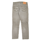 LEVI'S 511 Jeans Mens Grey Slim Straight Stone Wash W31 L27