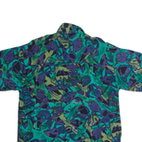 SHAH SAFARI Mens Shirt Green Crazy Pattern M