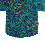 SHAH SAFARI Mens Shirt Green Crazy Pattern M