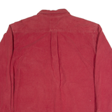 LL BEAN Mens Worker Shirt Red Long Sleeve XL