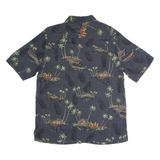 BATIK BAY Pineapple Mens Shirt Black Crazy Pattern M