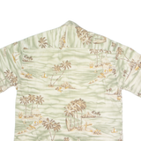 PIERRE CARDIN Ocean Mens Hawaiian Shirt Green Crazy Pattern L