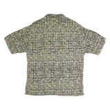 PIERRE CARDIN Mens Shirt Green Crazy Pattern L