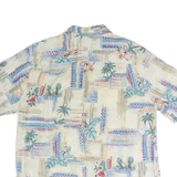 Surfboard Mens Shirt Beige Crazy Pattern L