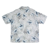 CARIBBEAN JOE Mens Shirt Blue Floral 2XL