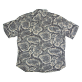 ST JOHN'S BAY Mens Shirt Grey Crazy Pattern XL