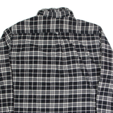 JACHS Mens Lumberjack Shirt Black Plaid Long Sleeve XL