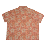 CROFT & BARROW Mens Shirt Orange Floral 2XL