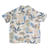 BATIK BAY Beach Mens Shirt White Crazy Pattern 2XL