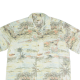 JOE MANLIN Mens Shirt Beige Crazy Pattern XL