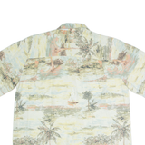 JOE MANLIN Mens Shirt Beige Crazy Pattern XL