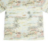 JOE MANLIN Mens Shirt Beige Crazy Pattern XL