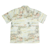 JOE MANLIN Mens Shirt Beige Crazy Pattern XL