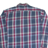 DAKOTA Mens Lumberjack Shirt Blue Plaid Long Sleeve XL