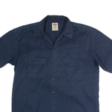 DICKIES Mens Plain Shirt Blue M
