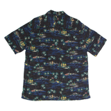 BATIK BAY Mens Hawaiian Shirt Black Floral L