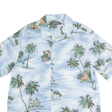CROFT & BARROW Mens Hawaiian Shirt Blue Floral L