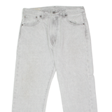 LEVI'S 551 BIG E Mens Jeans Grey Relaxed Straight Acid Wash W33 L26