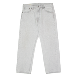 LEVI'S 551 BIG E Mens Jeans Grey Relaxed Straight Acid Wash W33 L26