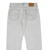 LEVI'S 551 BIG E Mens Jeans Grey Relaxed Straight Acid Wash W33 L26