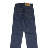 LEVI'S 705 0217 Student Orange Tab Womens Jeans Blue Slim Straight Raw W25 L30