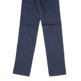 LEVI'S 705 0217 Student Orange Tab Womens Jeans Blue Slim Straight Raw W25 L30