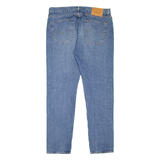 LEVI'S 512 BIG E Jeans Mens Blue Slim Tapered Stone Wash W34 L32