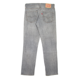 LEVI'S 511 Jeans Mens Grey Slim Straight Stone Wash W31 L30