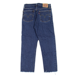 LEVI'S 501 Jeans Distressed Womens Blue Regular Straight W27 L23