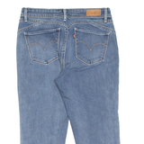 LEVI'S Mid Rise Skinny Womens Pedal Pushers Shorts Blue S W28