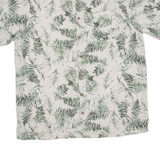 BRANDINI Tall Mens Hawaiian Shirt Green Floral XL
