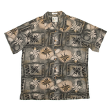 M.E SPORT Mens Shirt Black Floral XL