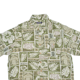 PURITAN Mens Shirt Green Floral L