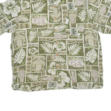 PURITAN Mens Shirt Green Floral L