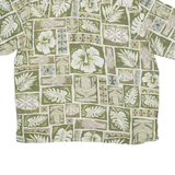 PURITAN Mens Shirt Green Floral L