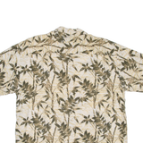 UNTIED Mens Hawaiian Shirt Green Floral L