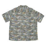 BATIK BAY Mens Hawaiian Shirt Blue Floral XL