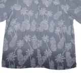 BATIK BAY Mens Hawaiian Shirt Blue Floral 2XL