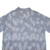 BATIK BAY Mens Hawaiian Shirt Blue Floral 2XL