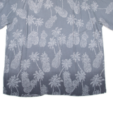 BATIK BAY Mens Hawaiian Shirt Blue Floral 2XL