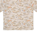 BATIK BAY Mens Hawaiian Shirt Beige Floral L