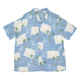 BATIK BAY Mens Hawaiian Shirt Blue Floral XL
