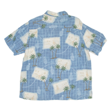 BATIK BAY Mens Hawaiian Shirt Blue Floral XL