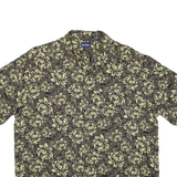 PURITAN Mens Hawaiian Shirt Black Floral XL