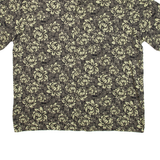 PURITAN Mens Hawaiian Shirt Black Floral XL