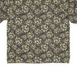 PURITAN Mens Hawaiian Shirt Black Floral XL