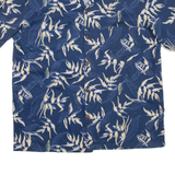 HIGH SURF Mens Hawaiian Shirt Blue Floral 2XL