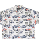 RED HEAD Cars Mens Shirt White XL